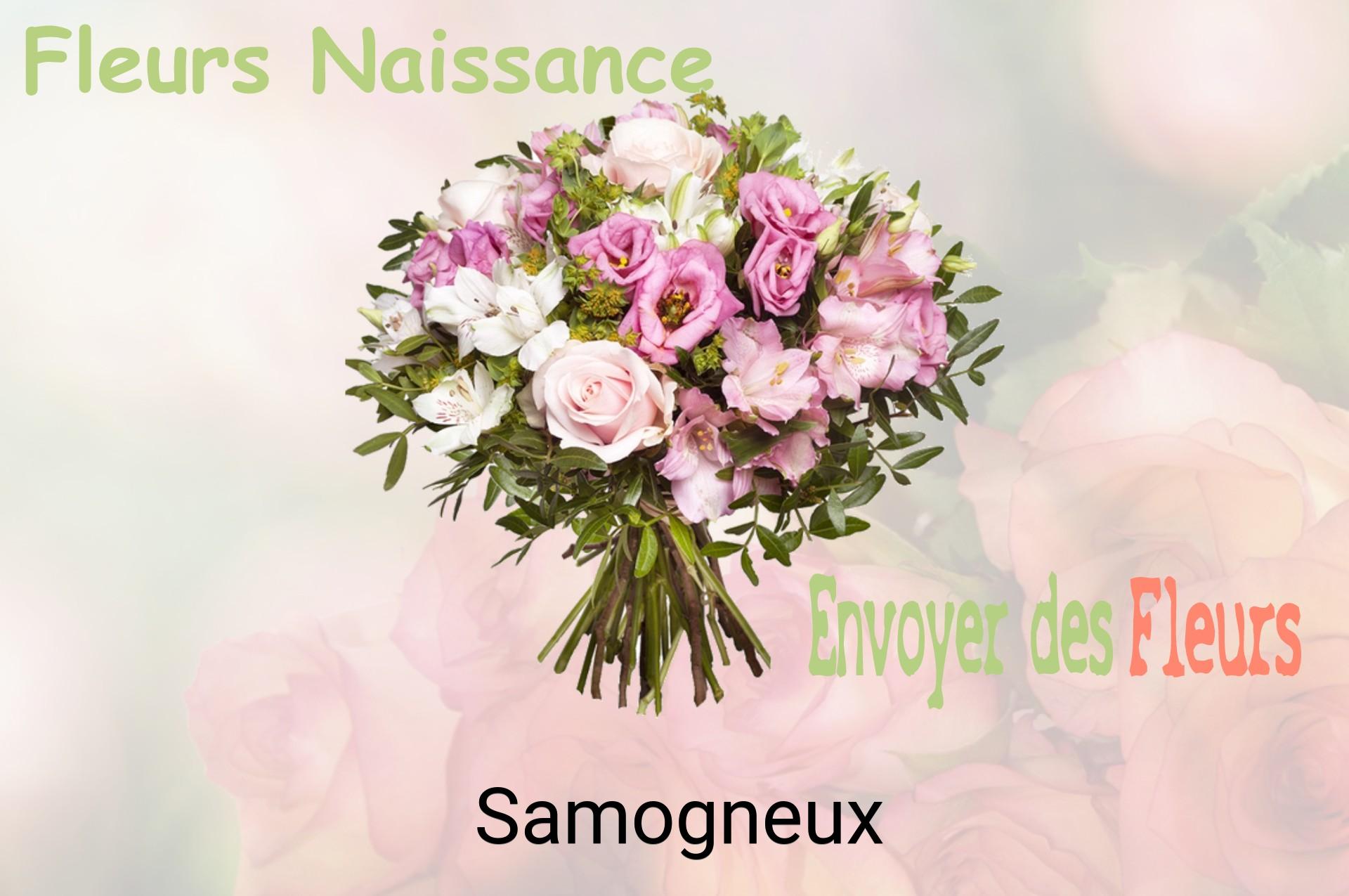Bouquet de fleurs de naissance livré à Samogneux